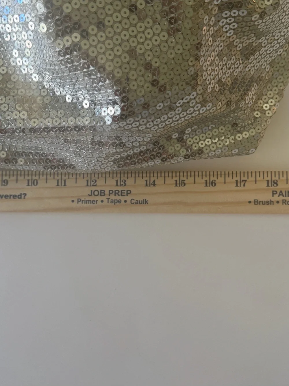 Double Platinum Silver Sequin Metallic Y2K Bucket Handbag